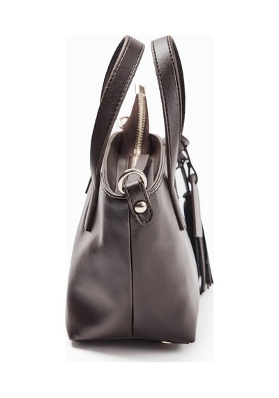 Molene Kahverengi Püskül Detaylı Mini Tote Çanta