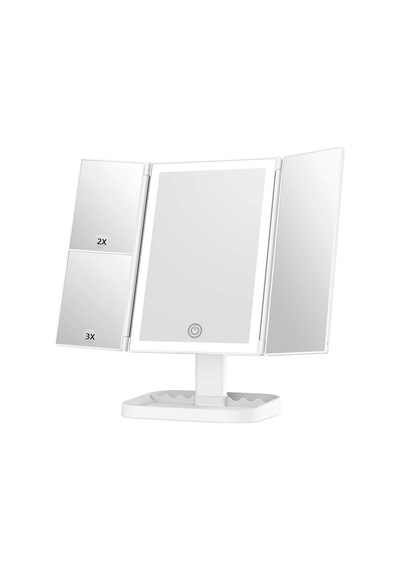 Işıklı Makyaj Aynası, 72 Led Makyaj Aynası, 3 Renkli Aydınlatma, Işıklı Makyaj Aynası, 10x 3x 2x Büyütme, Do Genel