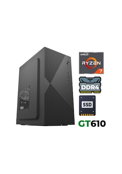 Xaser XSR1219 R7-5700X 32 GB 1 TB SSD 2 GB GT610 Dos Masaüstü Bilgisayar