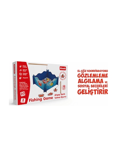 Rossie Ahşap Mıknatıslı Balık Tutma Oyunu