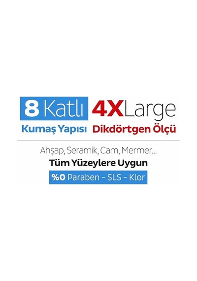 Easy Clean Çamaşır Suyu Katkılı Mopa Uyumlu Yer Temizlik Havlusu&amp Amp Mendili 50 Yaprak Genel