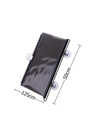 2 Adet Araç Yan Cam Güneşliği Stor 50x125 Cm 3 Vantuzlu Otomatik Toplanan Oto Cam Gölgelik Perde Uv