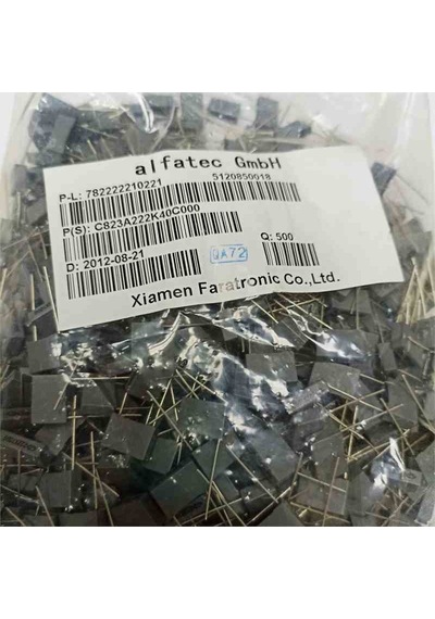C823a222k40c000 2.2nf 1000v 10mm Xıamen Polyester 72 Adet