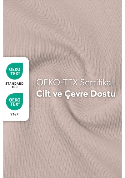 Calmera | %100 Pamuk Penye Lastikli Çarşaf | Tek Kişilik | Pudra