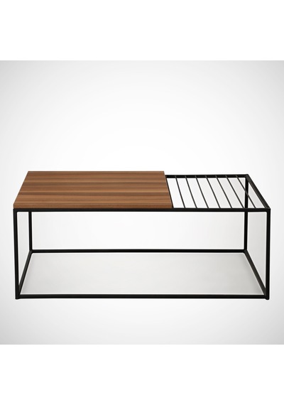 Zinus Orta Sehpa Metal & Orta Masa Ceviz / Metal Ayaklı Sehpa