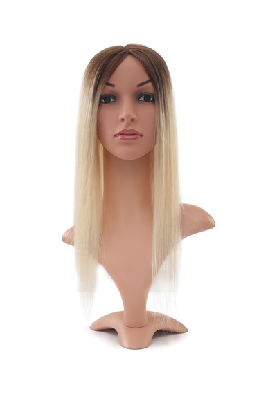 Kahverengi / Beyaz Platin Ombreli Baby Taban Tepelik - 13x14cm