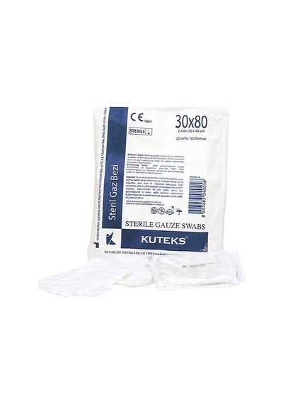 Kuteks Steril Gazlı Bez 30 X 80 Cm