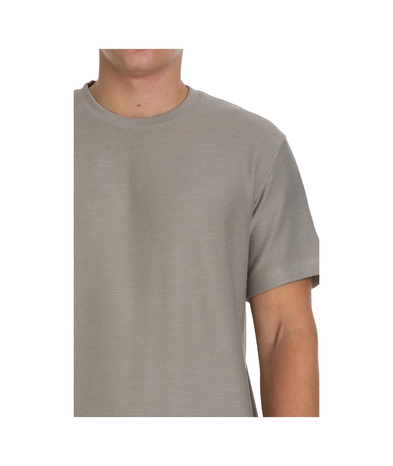 Hatemoğlu Haki Regular Fit Bisiklet Yaka Basic Tişört 35186 497062