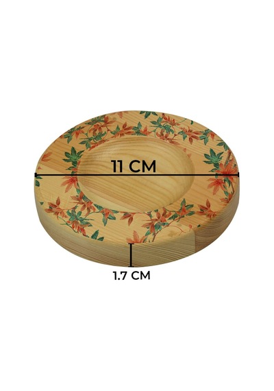 Kişiye Özel Modern Art Tasarımlı Doğal Ahşap Tabaklı Heybeli Çay Bardağı Model 8 Bitmeyen116017 Bk Gift Sarı