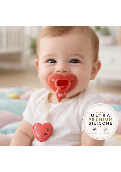 Tgm Baby Ultra Premium Silikon Kalpli Emzik Plus Kırmızı