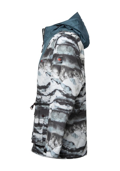 Cresta Outdoor Desenli Su Geçirmez Mont / Parka / Yağmurluk