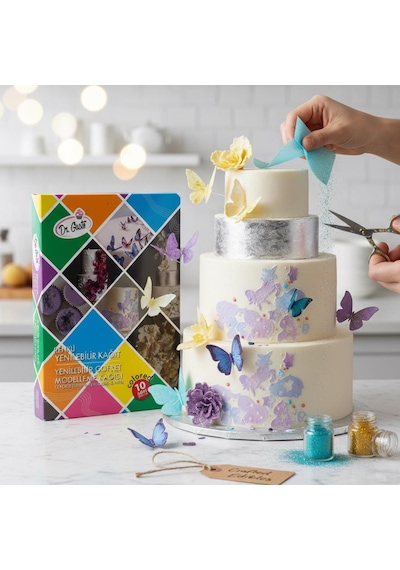 Çiçek Modelleme Renkli 10lu - 03 Wafer Paper