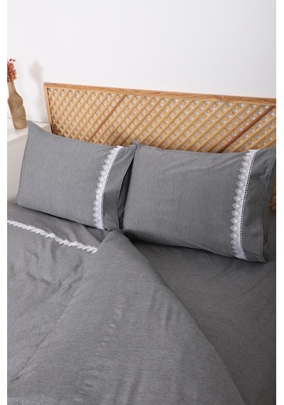 Çift Kişilik Çarşaflı Lastikli Nevresim Takımı 200 X 220 Cm