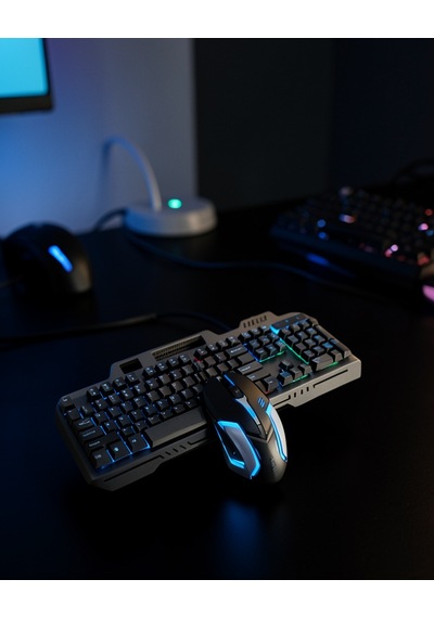 Rgb Aydınlatmalı Mekanik Hissiyatlı Klavye Mouse Set Xuczpg8018klavyeeeee-1 Diğer