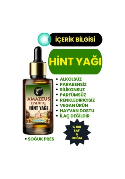 Amazeus Hint Yağı 3'lü %100 Saf Ve Doğal-soğuk Pres Besleyici Etki 3x50 Ml / 5.07 Fl Oz