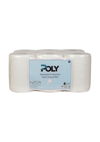 Poly Hareketli Kağıt Havlu 6 Rulo