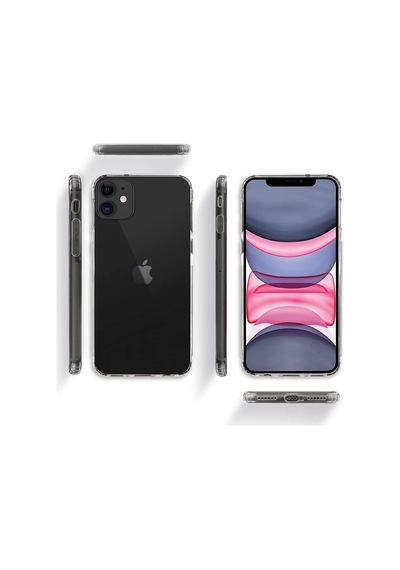 Apple Uyumlu iPhone 11 Pro Max Kamera Korumalı Şeffaf Silikon Kılıf