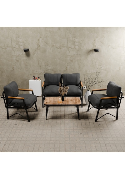 Mb Garden Furnıture Dream Model, Balkon, Bahçe, Cafe, Metal Koltuk Takımı, Bahçe Takımı , Çay Seti, 2 1 1 Sehpa Antrasit Mb Garden Furnıture Dream Model, Balkon, Bahçe, Cafe, Metal Koltuk Takımı, Bahçe Takımı , Çay Seti, 2 1 1 Sehpa Antrasit