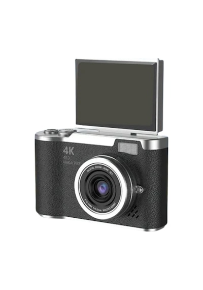 4k Dijital Kamera 48 Mp 8x Zoom Ve 180 Derece Flip Ekran Vlog Çekim Özellikli Standart