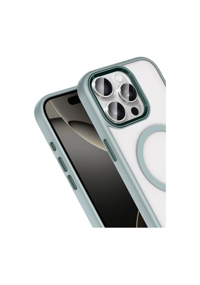 Joko Apple İphone 15 Pro Max Terea Magsafe Kapak - Gri 0.2M-Çok Renkli
