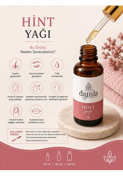 Biodamla Natural Hint Yağı 100 Ml