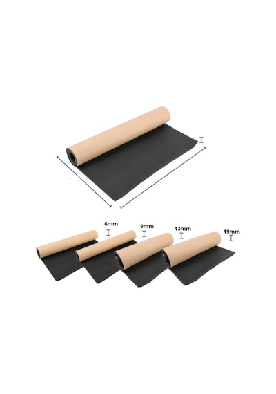 Oto Araç Kaput Sesyalıtım Süngeri Yapışkanlıalev Almaz 6mm100x150