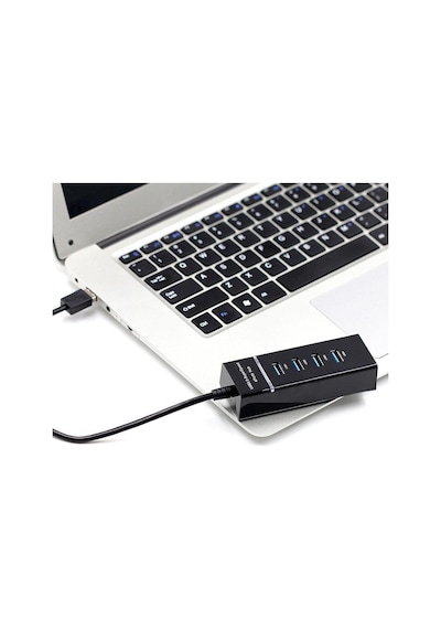 6043 4 Port Usb 3.0 Çoğaltıcı Çoklayıcı Hub Adaptör Switch Hız: Usb3.0-5gbit/sn 4 Adet Usb3.0 K