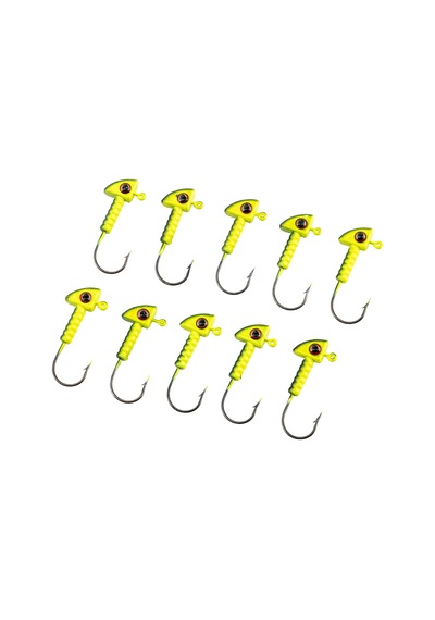 Jighead - Zoka - Kurşunlu Olta İğnesi - Xh-a 06 - Yeşil Siyah - 8 Gr - 10 Adet