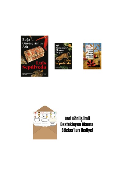 Boğa Güreşçisinin Adı + Aşk Romanları Okuyan İhtiyar + Yavaşlığın Önemini Anlayan Salyangozun Hikayesi + Okuma Sticker'ları