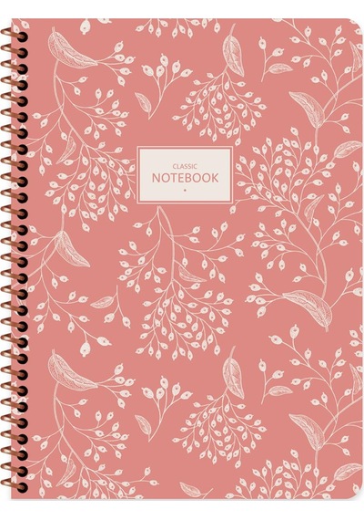 Keskin Color Defter Karton Kapak Spiralli Pas. Flora 16,5x22,5 80 Yp Çiz. Çok Renkli