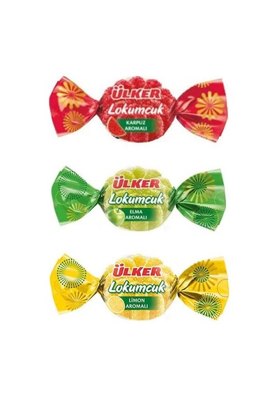 Lokumcuk Elma, Karpuz Ve Limon Aromalı Yumuşak Şeker 1 Kg.