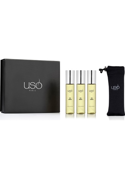 Uso Iris & Amber Erkek Parfüm Travel Set 3 x 15 ML