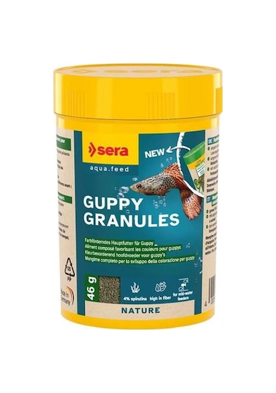 Sera Guppy Granules Lepistes Balığı Yemi 100 Ml 46 Gr