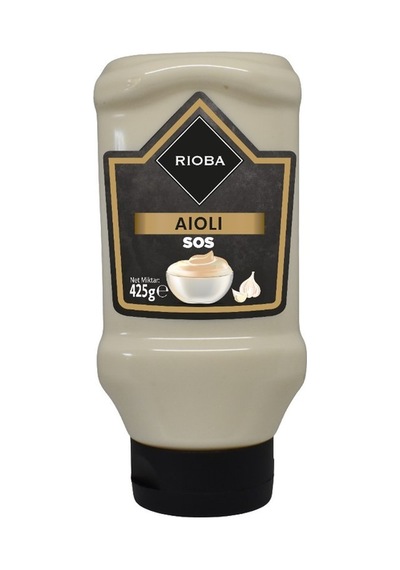 Rıoba Aioli Sos 425 G - Sarımsaklı Akdeniz Sosu 6'li Avantaj Paketi - 6 Adet Tarı
