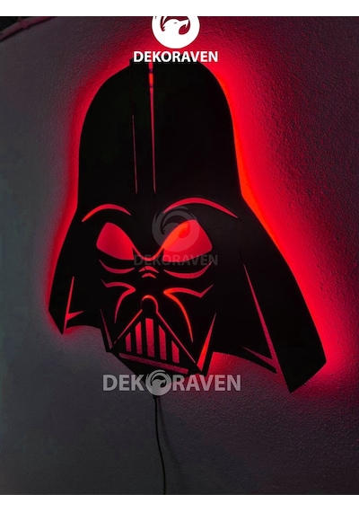 Darth Vader Led Işıklı Ahşap Tablo (523524502) Darth Vader Led Işıklı Ahşap Tablo (523524502)