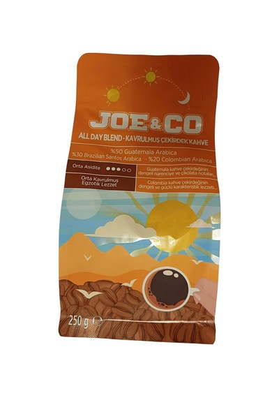 Joe&co All Day Blend Kavrulmuş Çekirdek Kahve 250 G - 3 Adet Tarı