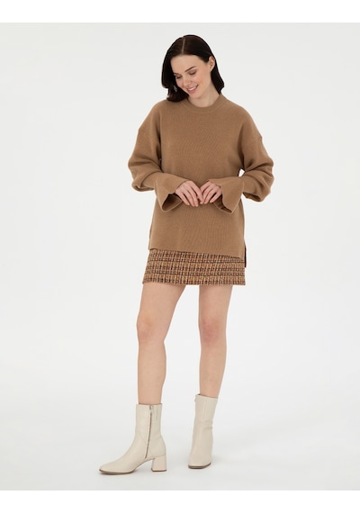 Pierre Cardin Kadın Camel Kazak /triko 50296484-vr015 CAMEL