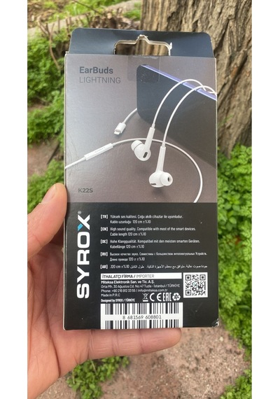 İphone 12 Mini Uyumlu Tak Kullan Kablolu Silikonlu Kulaklık Lightning