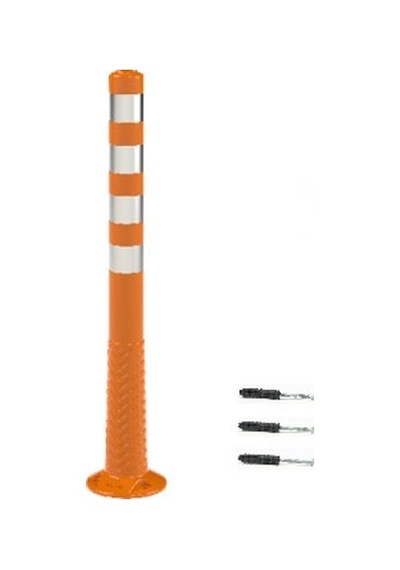 5 Adet Turuncu Renk Otopark Düzenleyici 100 Cm Eco Delinatör Zeplin