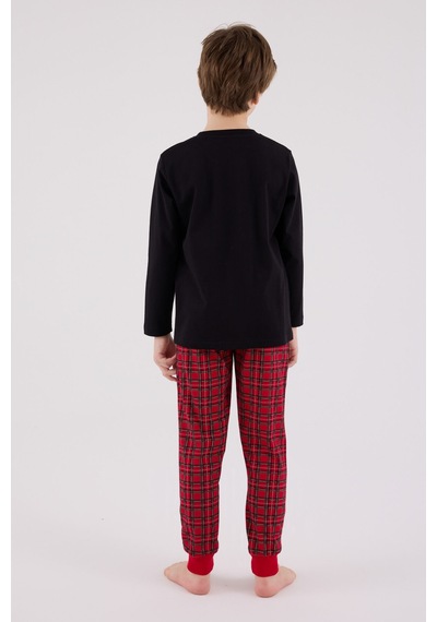 Arnetta Erkek Çocuk Siyah Pijama Takımı 5274-48535 Siyah