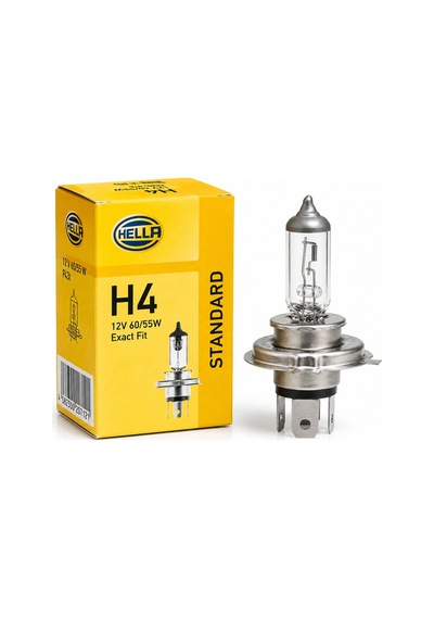 H4 12v 60/55w Halojen Uzun Kısa Far Ampulü  Tekli