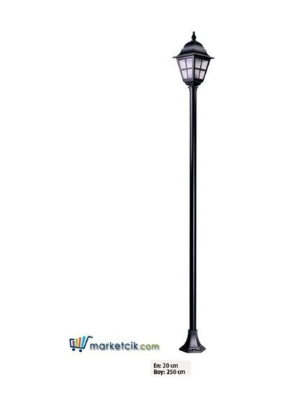 Ayaz 250X20 Alüminyum Küçük Çıtalı Fenerli Park Bahçe Aydınlatma