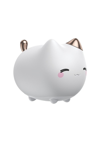 Baseus Cute Series Silikon Sevimli Kitty Karikatür Gece Lambası Beyaz