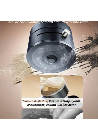 Megsafe Uyumlu Telefon Tutucu Mıknatıslı Tüm Telefonlara Uyumlu Araç Telefon Tutucu Siyah