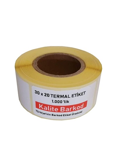 30X20 Kalite Barkod Termal Etiket