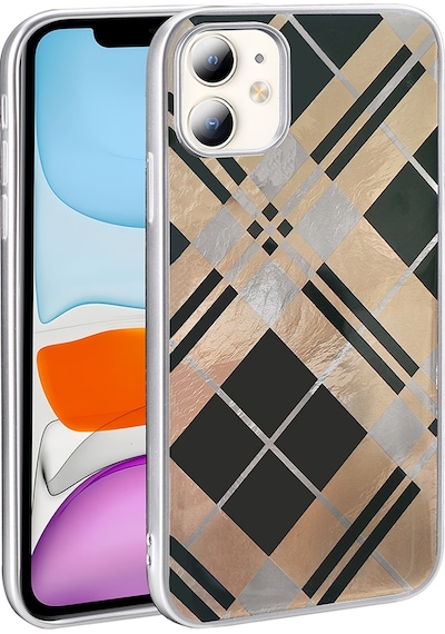 Apple     Uyumlu iPhone 11 Kılıf Desenli Zore Mep Kapak Geometrik