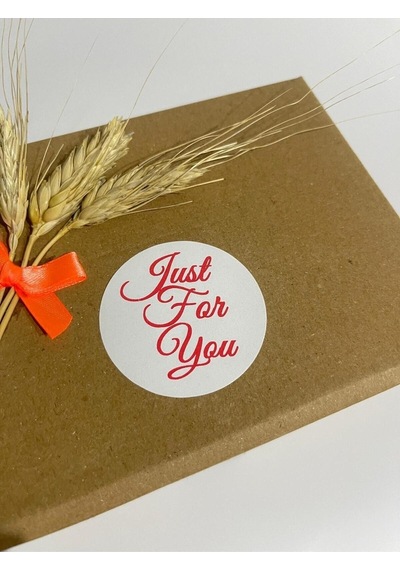 Just For You El Yazılı Yuvarlak Yapışkanlı Etiket 5x5 Cm 100 Adet
