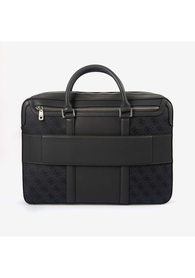 Guess Erkek Vegan Milano Logo Evrak Çantası Hmmıllp6269 Siyah