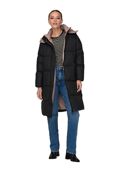 Only Onlvilma Down Long Coat Cc Otw Kadın Günlük Mont 15294681-taupe-gray Siyah