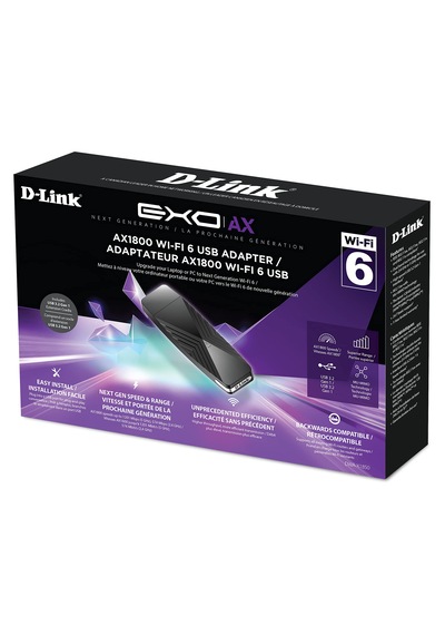 D-link Dwa-x1850 Kablosuz Ax1800 Wi-fi 6 Dual Band Usb 3.0 Adaptör